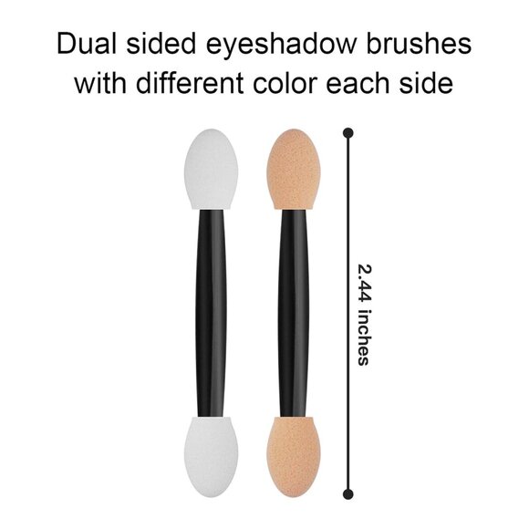 120 Disposable Dual-Sided Eyeshadow Applicators - Perfect for Flawless Makeup - Picture 2 of 6
